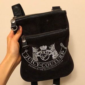 juicy couture black velvet purse